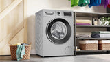Bosch 9KG 5 Star Series 6 Fully-Automatic Front Loading Washing Machine (WGA244ZSIN Silver, AI active water plus, In-Built Heater)