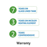 Glen Water Heater 6 Litre Vertical 2000W 8 Bar Pressure Glasslined Element and Tank, Temperature control 5 Star (7056)(WH-7056 6L), 2 Years Warranty
