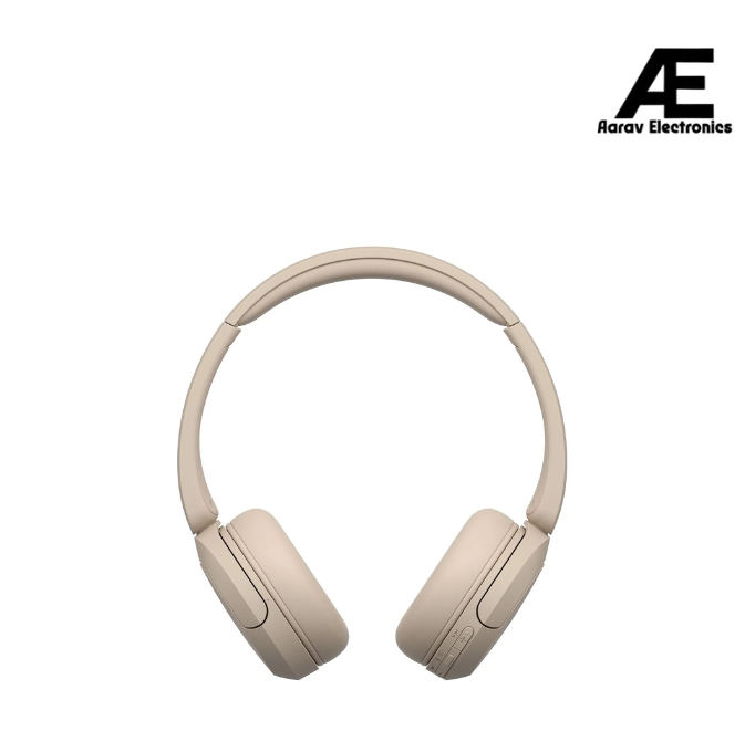 Sony WH-CH520 Wireless Bluetooth Headphones on Ear with Mic, Up to 50Hrs Battery, Quick Charge, DSEE Upscale, Multipoint Connectivity, Voice Assistant, Customized EQ-Beige.