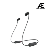 Sony WI-C100 Wireless Headphones with Customizable Equalizer for Deep Bass &amp; 25 Hrs Battery, DSEE-Upscale, Splash Proof, 360RA, Fast Pair, in-Ear Bluetooth Headset with mic for Phone Calls (Black)