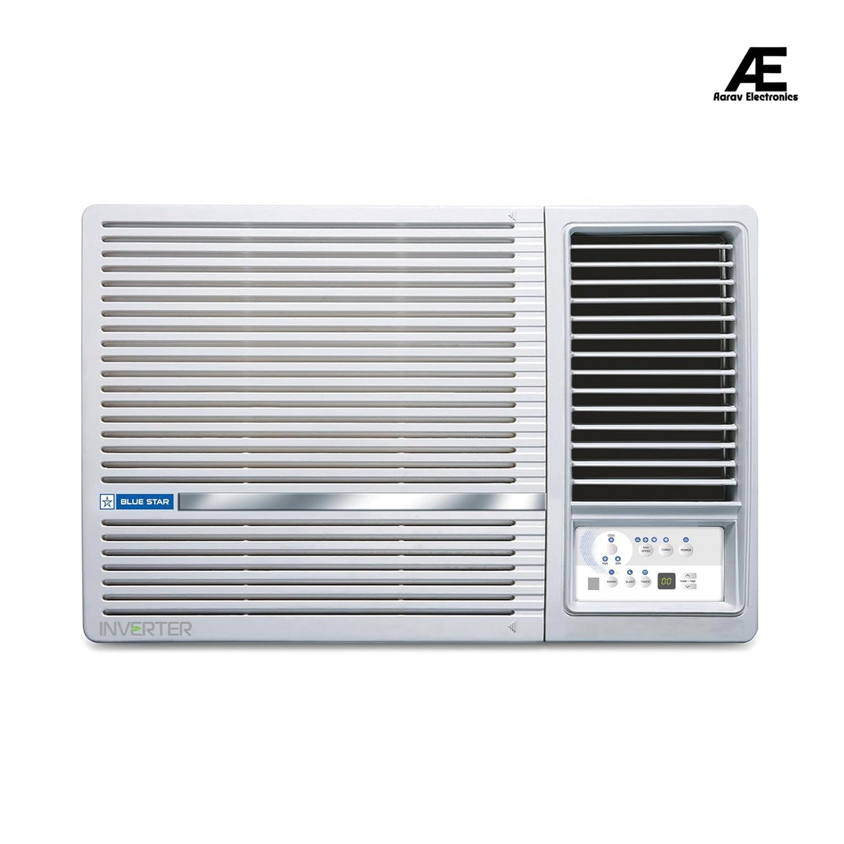 Blue Star 1.5 Ton 5 Star, Inverter Window AC (Copper, 2 Way Swing, Multi Sensors, Blue Fins, Self Diagnosis, WIA518LXU, White)