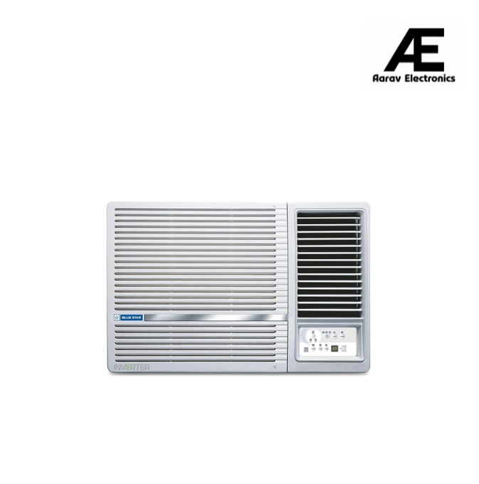 Blue Star 1.5 Ton 5 Star Inverter Window AC (Copper, Turbo Cool, Fan Modes-Auto/High/Medium/Low, Hydrophilic Blue Fins, Dust Filters, Self-Diagnosis, WID518L, White)