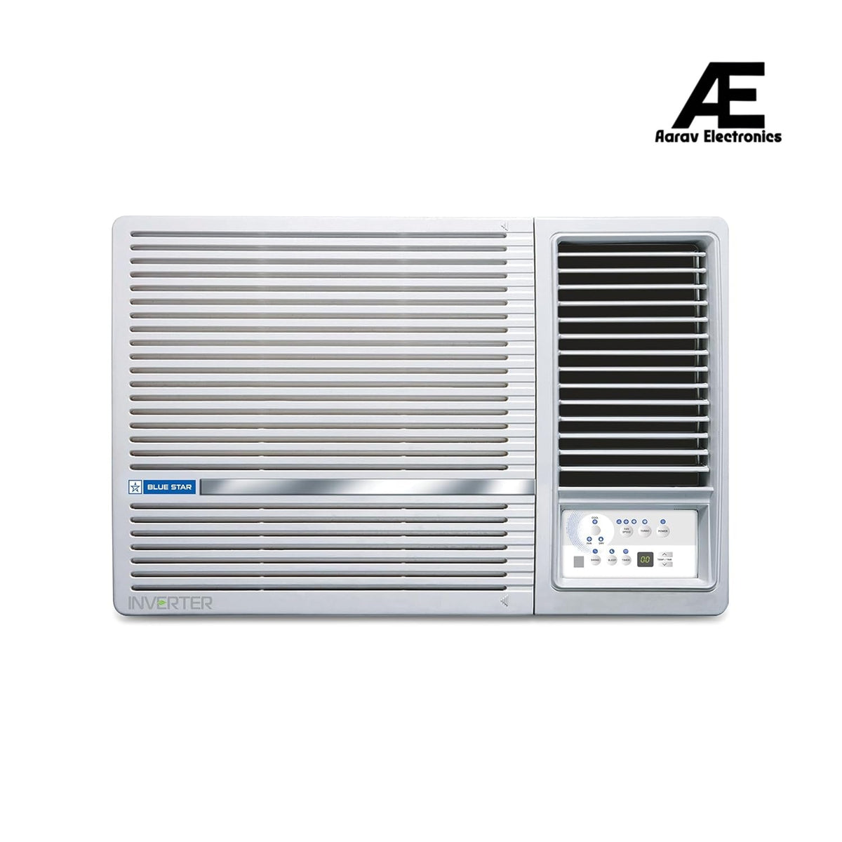 Blue Star 2 Ton 3 Star Inverter Window AC (Copper, Turbo Cool, Fan Modes-Auto/High/Medium/Low, Hydrophilic Blue Fins, Dust Filters, Self-Diagnosis, WIE324L, White)