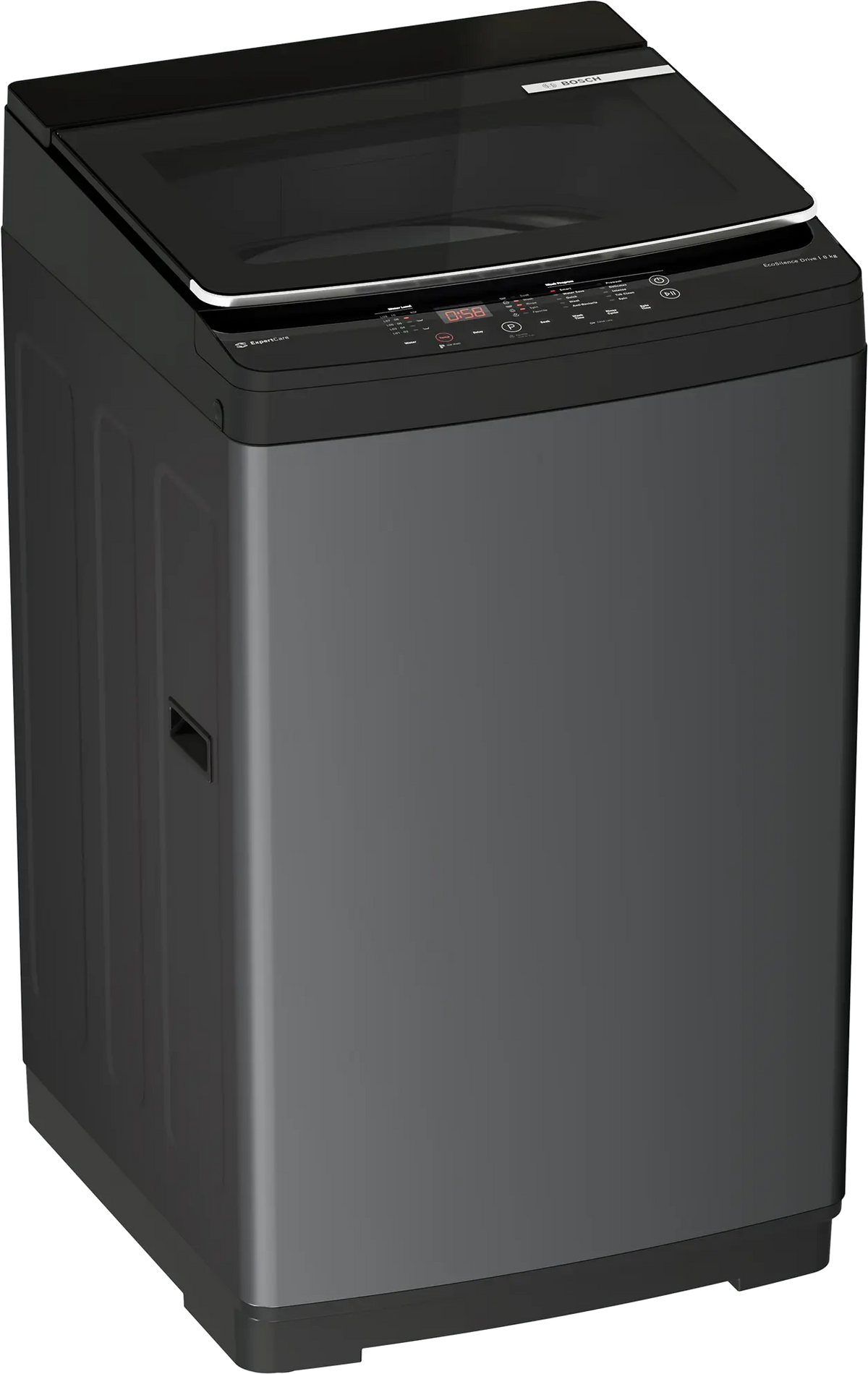 Bosch WOE80EV0IN Fully Automatic Front Load Washing Machine, EcoSilence Drive, Anti-Vibration Design, 8 kg Capacity, Multiple Wash Programs, Inbuilt Heater, ActiveWater Plus & Child Lock (Silver/White)