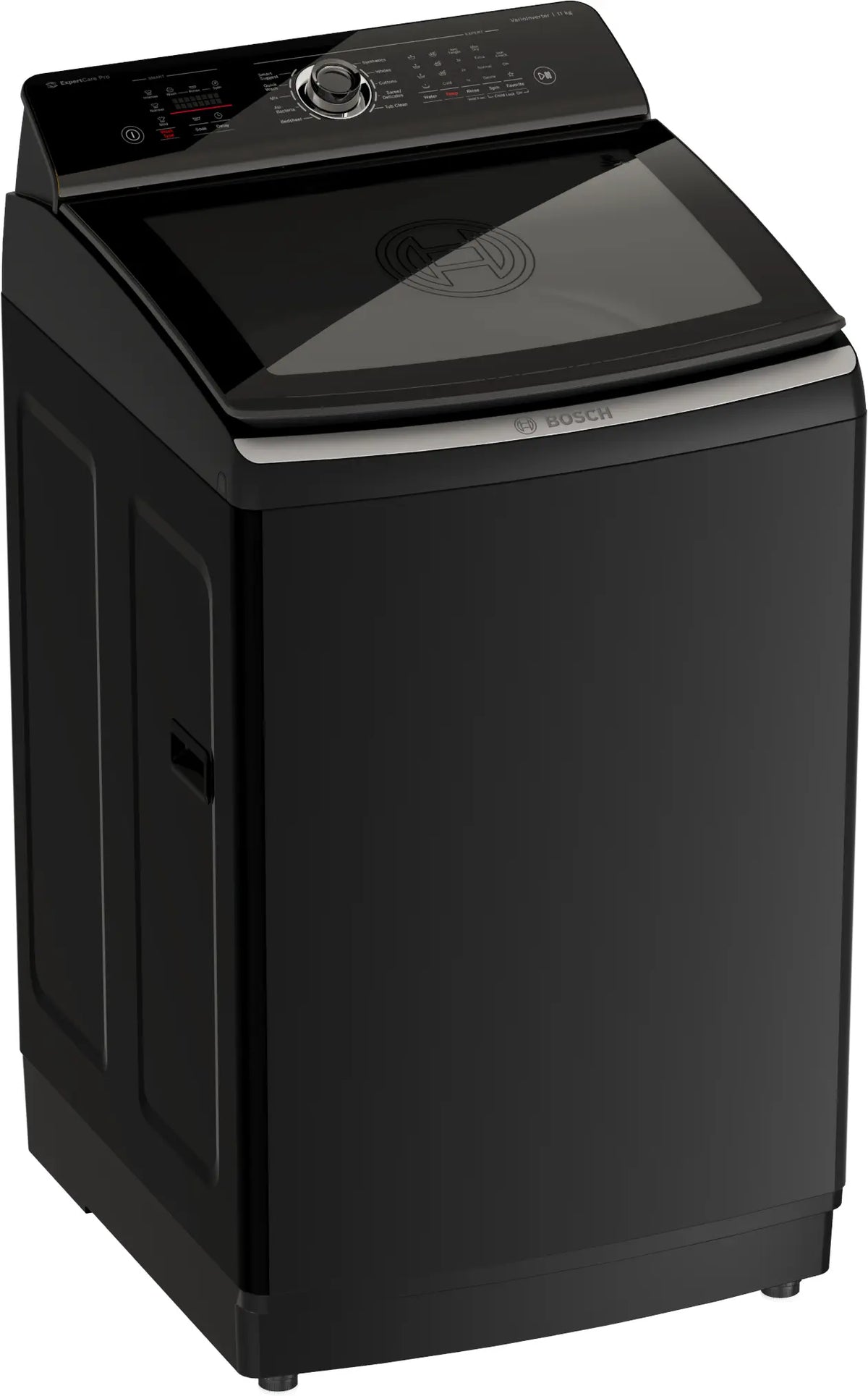 Bosch 11 Kg Fully Automatic Top Load Washing Machine (WOI115K0IN, Black, VarioInverter Motor, Anti-Tangle Technology, Smart Program)