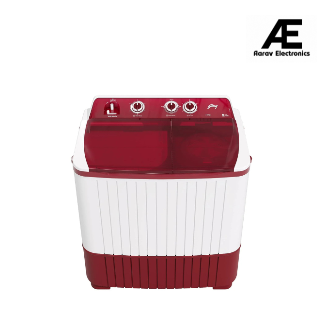 Godrej 7 Kg 5 star Semi-Automatic Top Loading Washing Machine (WSAXIS DX 70 5.0 SN2 T WNRD, Wine Red, 100% rust proof poly propylene body)