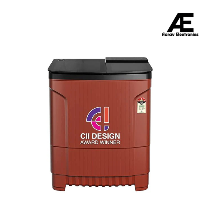 Godrej 7.5 Kg 5 star Edge Prima Semi-Automatic Top Loading Washing Machine (WSEDGE CLS 75 5.0 PRA MNRD, Wine Red, 100% rust proof poly propylene body)