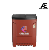 Godrej 7.5 Kg 5 star Edge Prima Semi-Automatic Top Loading Washing Machine (WSEDGE CLS 75 5.0 PRA MNRD, Wine Red, 100% rust proof poly propylene body)