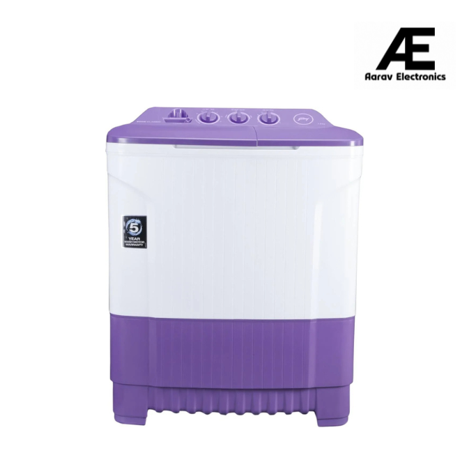 Godrej 7.5 kg Semi Automatic Top Load Washing Machine White, Purple  (WS EDGE CLS 7.5 PN2 M ROPL)
