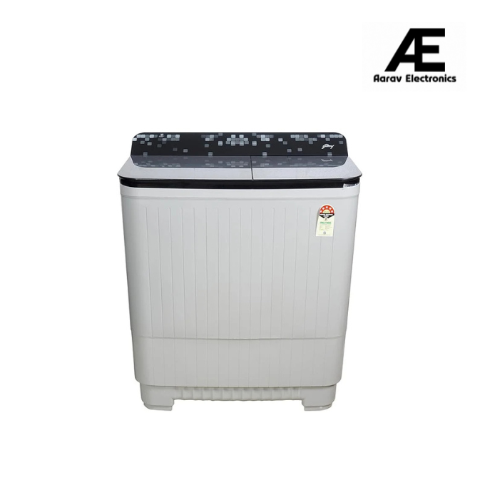 Godrej 12 Kg 5 Star Semi-Automatic Top Load Washing Machine with tinted toughened glass & soft close lids (2024 Model, WS EDGE UNO 120 5.0 TB4 MIGR, Aqua Power Pulsator, Mist grey)