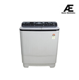 Godrej 12 Kg 5 Star Semi-Automatic Top Load Washing Machine with tinted toughened glass & soft close lids (2024 Model, WS EDGE UNO 120 5.0 TB4 MIGR, Aqua Power Pulsator, Mist grey)