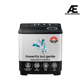 Samsung 10.5 kg, 5 star, Semi-Automatic Top Load Washing Machine (WT10C4260GG/TL, Air Turbo Drying, Light Gray,)