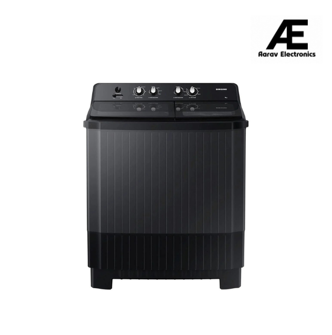 Samsung 8 KG 5 Star Semi-Automatic Top Load Washing Machine Appliance (WT80B3560GB/TL,DARK GRAY)