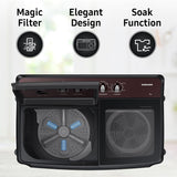 Samsung 9 Kg 5 Star Semi-Automatic Top Load Washing Machine Appliance (WT90B3560RB/TL,DARK GRAY)