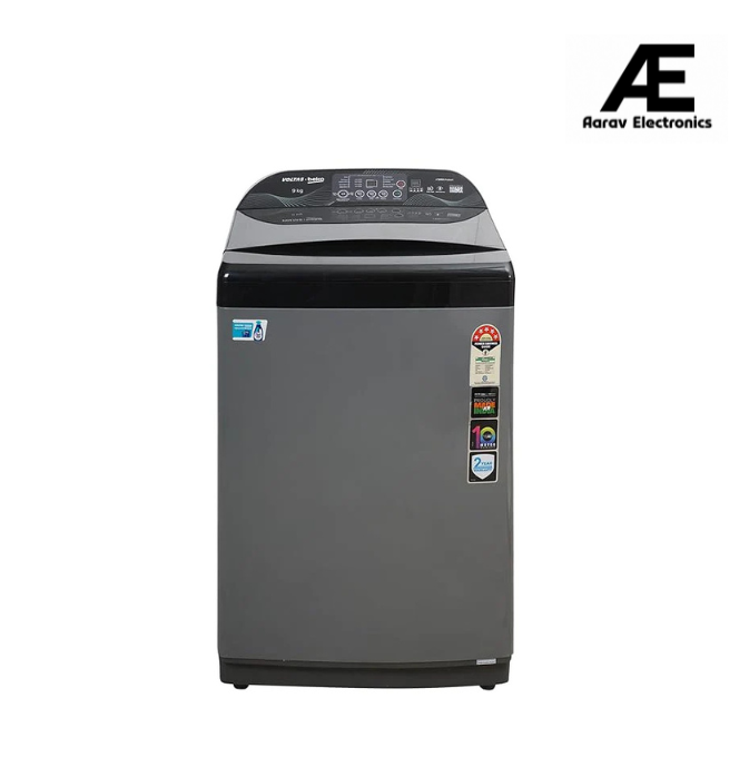 Voltas Beko, A Tata Product WTL9006UEA/SPBOOD 9 Kg 5 Star Fully-Automatic Top Loading Washing Machine (Grey)