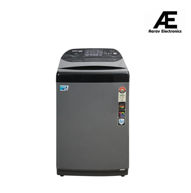 Voltas Beko, A Tata Product WTL9006UEA/SPB0OD 9 Kg 5 Star Fully-Automatic Top Loading Washing Machine (Grey)
