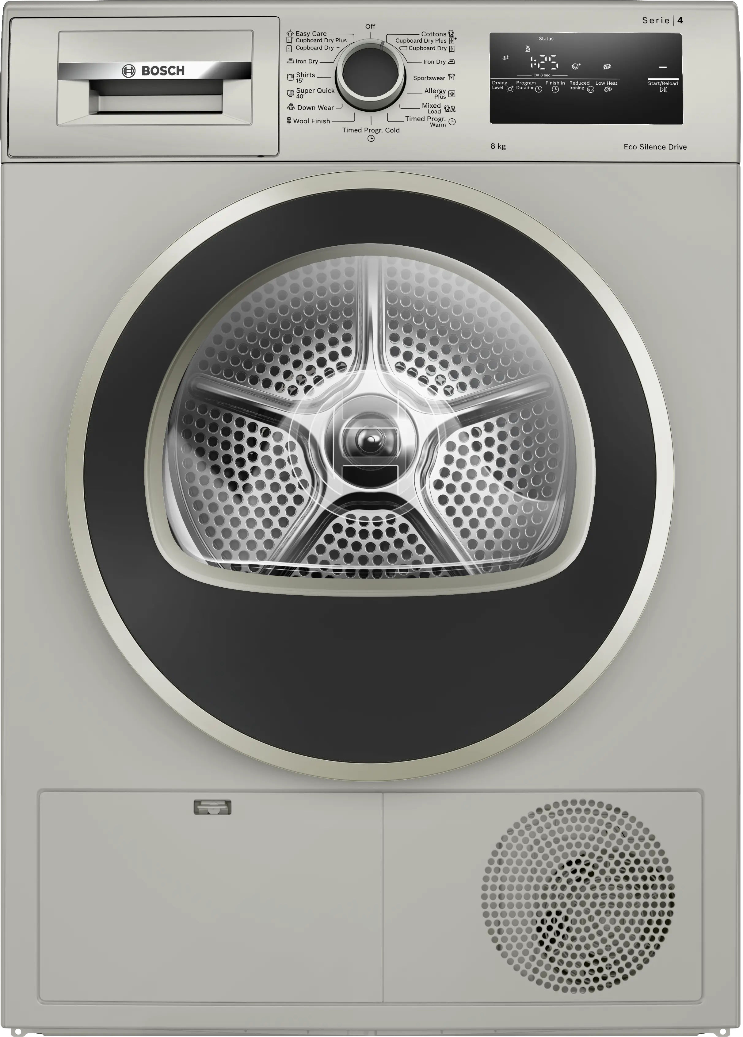 Bosch WTN86202IN 8 Kg Condenser Tumble Dryer, AutoDry Technology, Sens ...