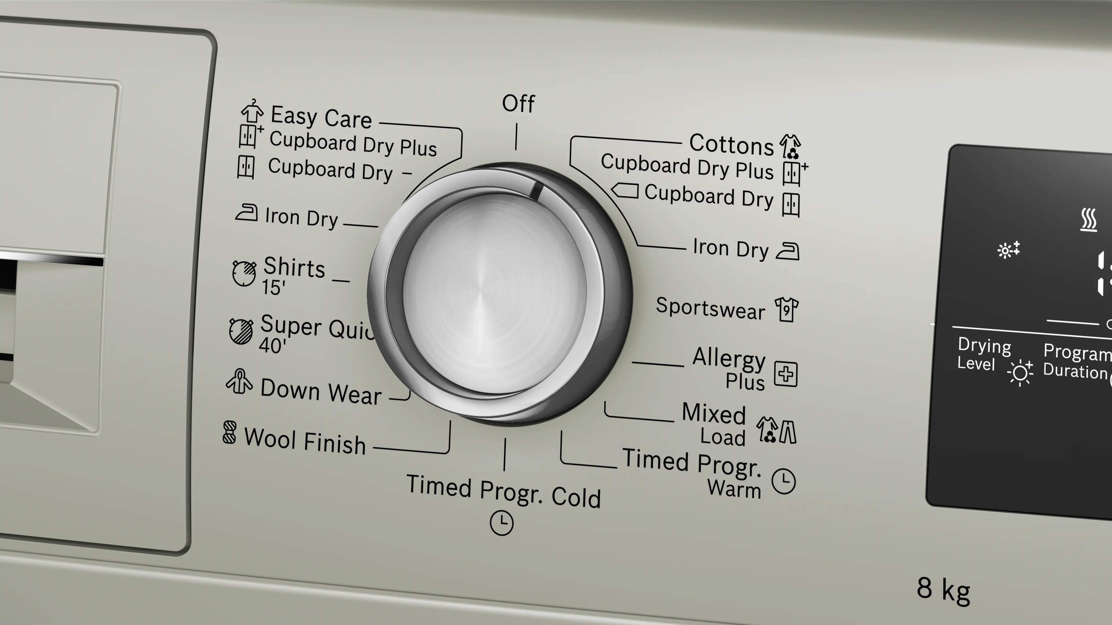 Bosch WTN86202IN 8 Kg Condenser Tumble Dryer, AutoDry Technology, Sens ...