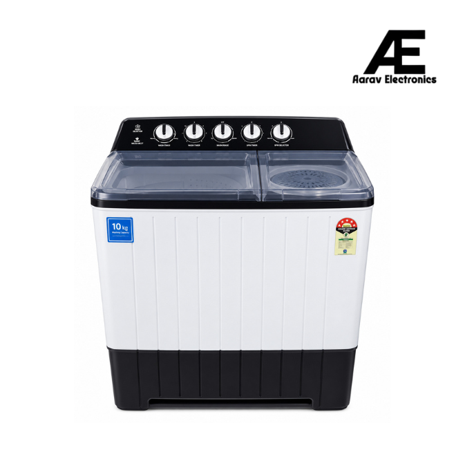 Voltas Beko 10 kg, 5 Star, Fast Dry™, Dual Waterfall, Special Pulsator Semi-Automatic Top Load Washing Machine – WTT100UPA/BRSSWH5PTDA