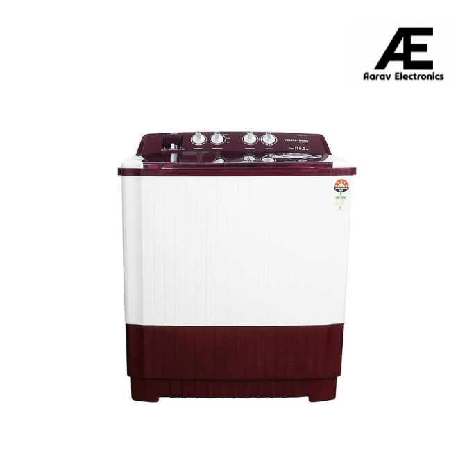 Voltas Beko 10 Kg 5 Star Semi Automatic Top Load Washing Machine WTT10/UCABRSSWH4PTD, Burgundy)