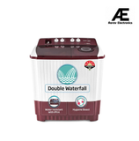 Voltas Beko by A Tata Product 12 kg A Tata Product Anti-allergen Hygiene Boost Washing Machine with Fast Dry and Water Proof IPX4 Panel Semi Automatic Top Load Maroon, White  (WTT120ABRT/HB)