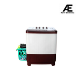 Voltas Beko 7 kg with Fast Dry Double Waterfall 5 Wing Pulsator Semi Automatic Top Load Washing Machine (Maroon &amp; White, WTT70DBRTF)