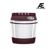 Voltas Beko 7 Kg 5 Star Semi Automatic Top Load Washing Machine with Collar Scrubber, 1350 RPM – Burgundy – WTT70DLIM/BRSSWH5POD