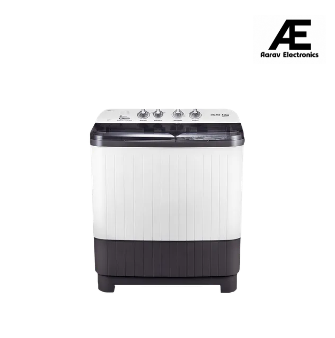 VOLTAS beko 7.5 kg 5 Star Semi Automatic Washing Machine with IPX4 Control Panel (WTT75DGRT, Grey)