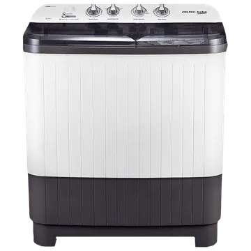 VOLTAS beko 7.5 kg 5 Star Semi Automatic Washing Machine with IPX4 Control Panel (WTT75DGRT, Grey)