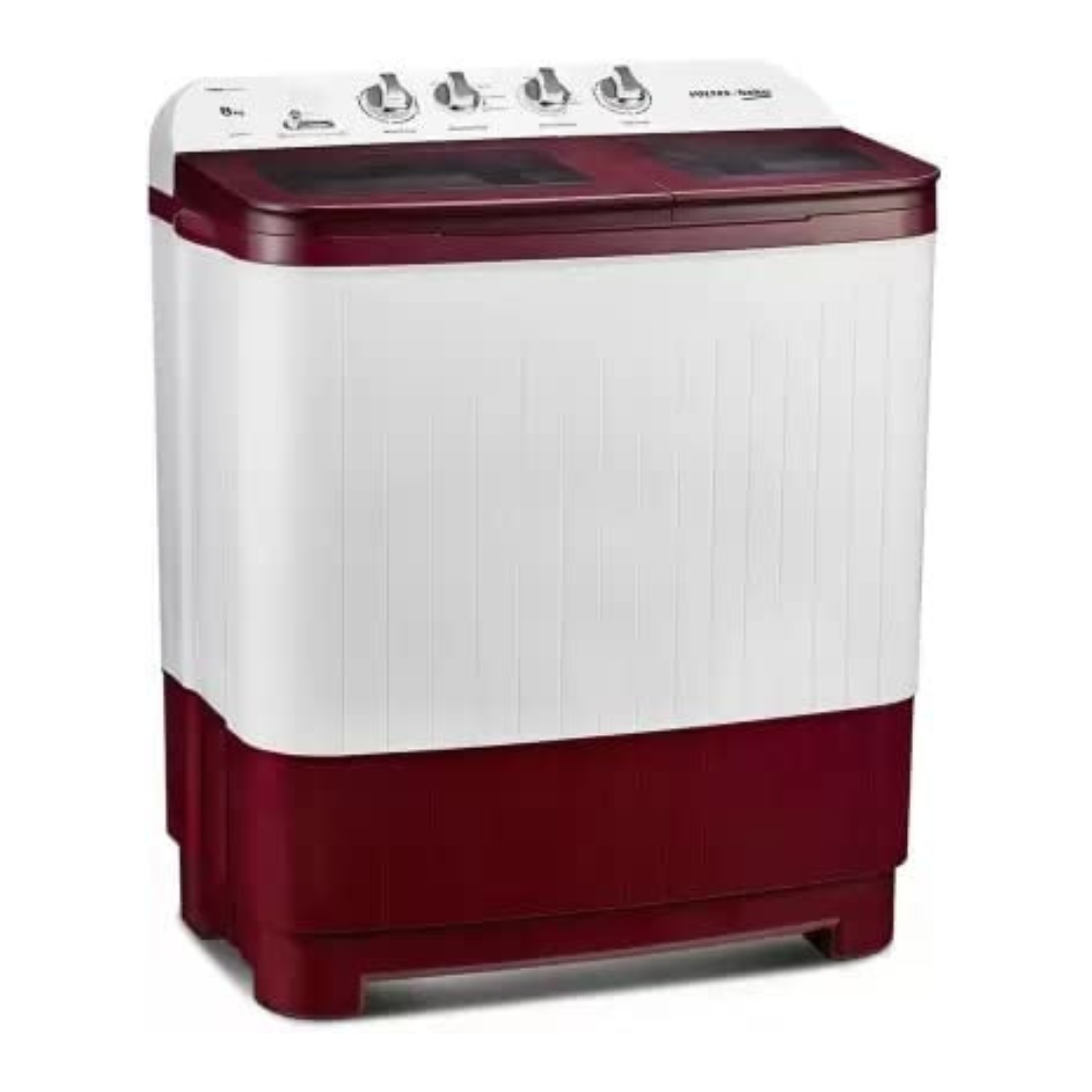 Voltas Beko 8 kg Semi Automatic Washing Machine (Burgundy) WTT80DBRG (BURGUNDY)