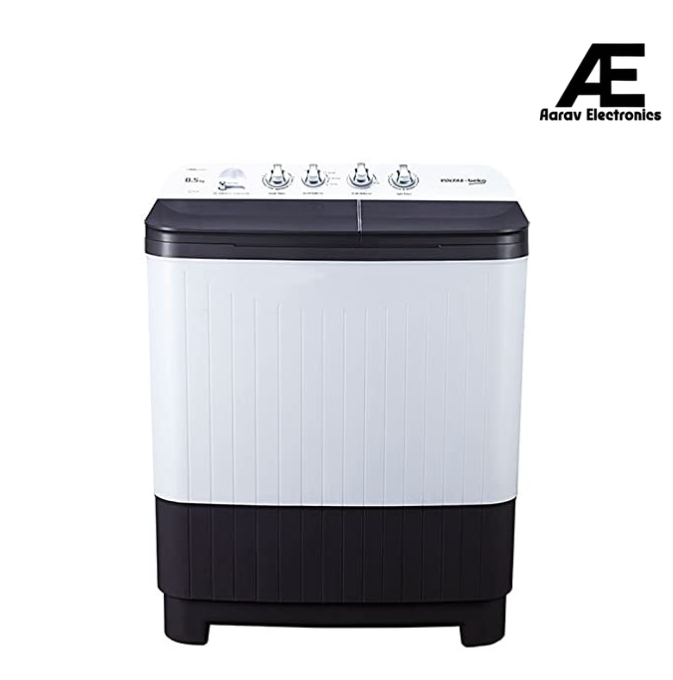 Voltas Beko 8.5 kg 5 Star Semi-Automatic Top Load Washing Machine (Special Pulsator Technology, WTT85DGRG, Grey)