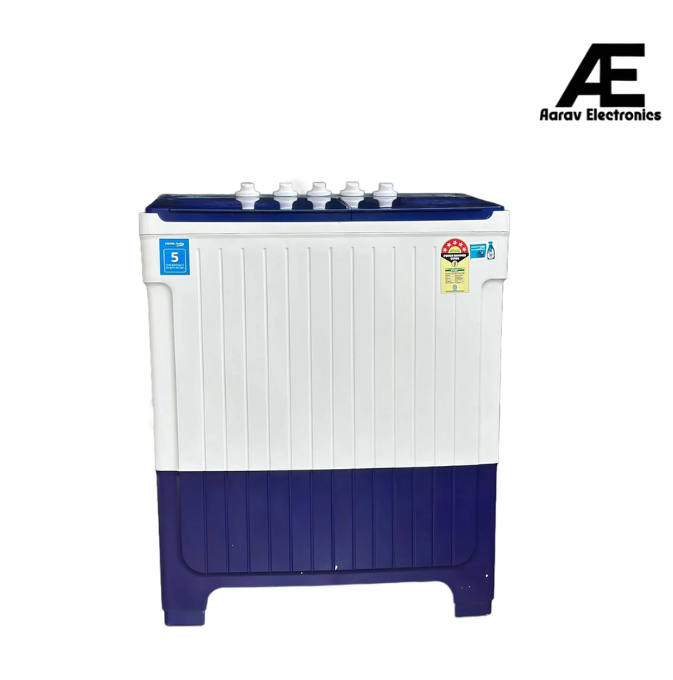 Voltas Beko 8.5 Kg Semi-Automatic Top Load Washing Machine, 5 Star Rating, Blue and White, WTT85UAA/BLSSWH5GFD