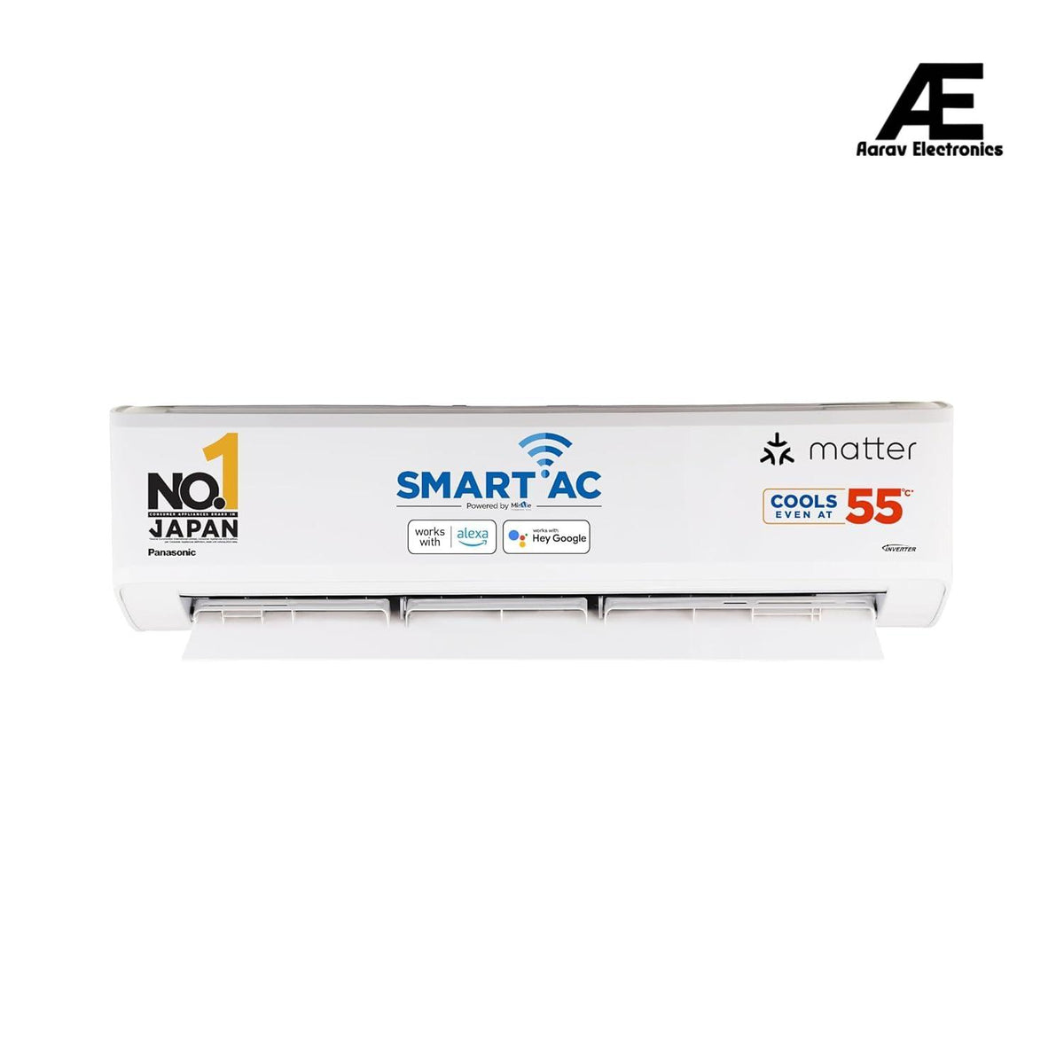 Panasonic WU 7 in 1 Convertible 1 Ton 3 Star Inverter Split Smart AC with Voice Assistant (2025 Model, Copper Condenser, CS/CU-WU12BKYFM