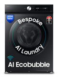 Samsung 12 kg, 5 Star, AI Control, Super Speed, Wi-Fi, Hygiene Steam with Inbuilt Heater, Digital Inverter, Fully-Automatic Front Load Washing Machine (WW12DB7B24GBTL, Black)