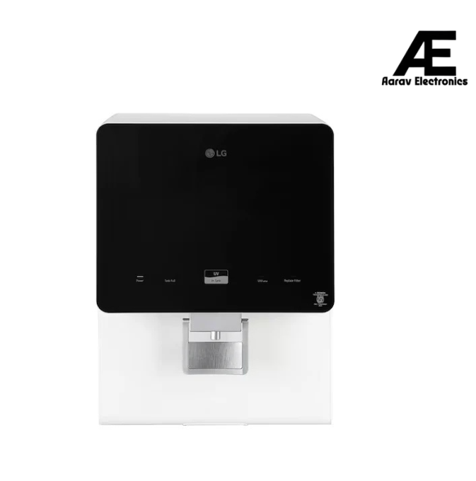 LG 8L RO+UV+MB Water Purifier with Stainless Steel Tank, Premium Glass Finish,(WW176GTBW)