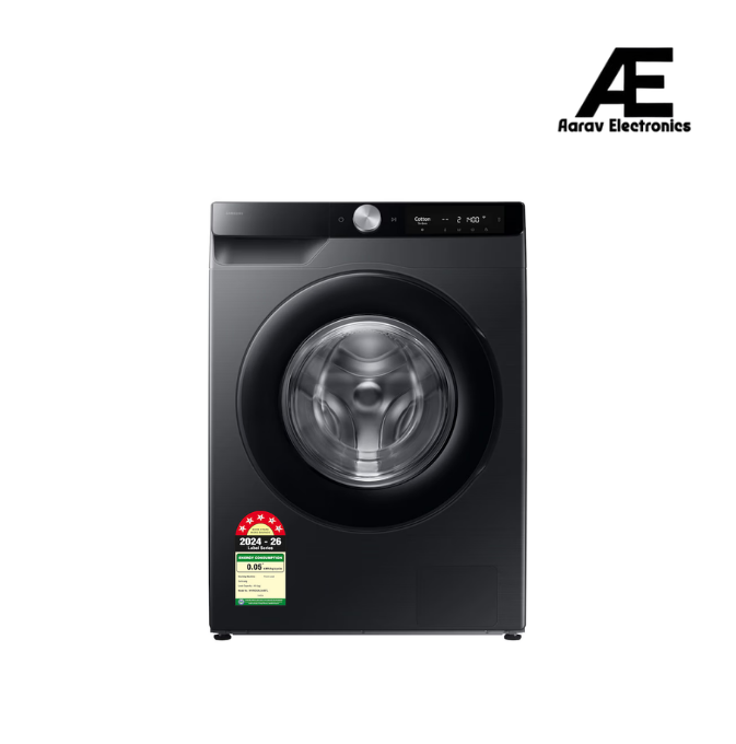 Samsung 9kg 1400 RPM Front Load Washing Machine | AI Control | AI EcoBubble | Hygiene Steam | Super Speed | Wi-Fi - WW90DG6U24AB