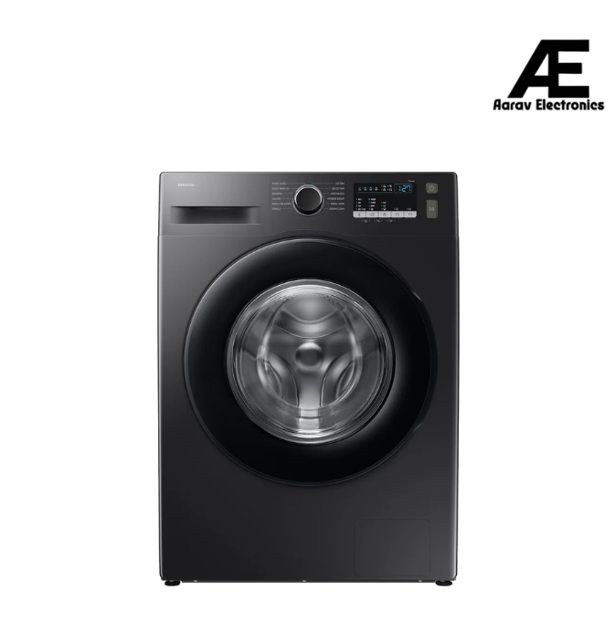 Samsung Smart Choice 9 kg, 5 Star, AI Control, AI Ecobubble, Super Speed, Wi-Fi, Hygiene Steam with Inbuilt Heater, Digital Inverter, Fully-Automatic Front Load Washing Machine (WW90FG4U04ABTL, Black)