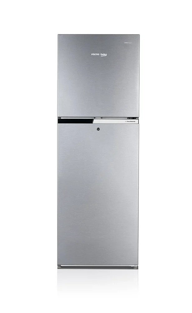 Voltas Beko RFF295D/1W0V100RXID 250L 1 Star Frost Free Double Door Refrigerator | Inverter Compressor – Brushed Silver | 2026 Model