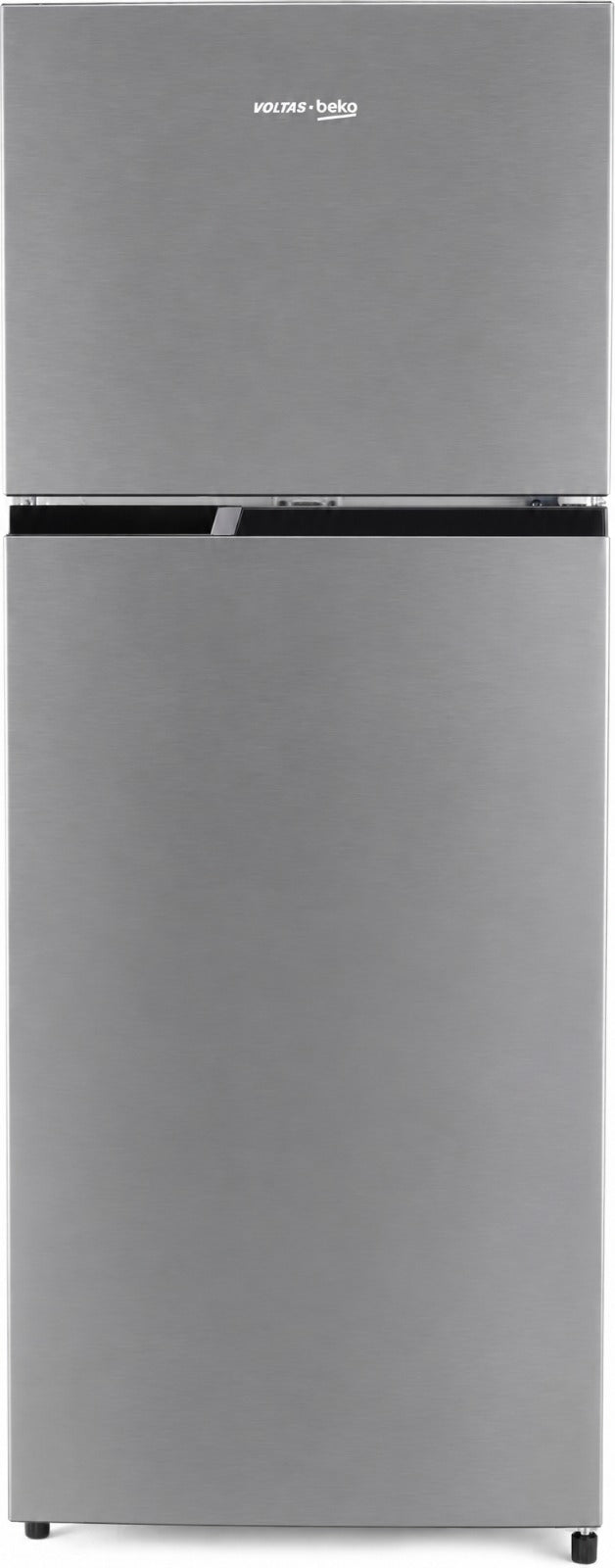 Voltas Beko RFF334D/1WPV100RXID 283L 1 Star Frost Free Double Door Refrigerator | Hairline Silver | ProSmart Inverter Compressor