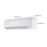 Panasonic 2 Ton 5 Star Inverter Split Smart AC MirAie(2026 Model)-8-in-1 Convertible Cooling,Wi-Fi Enabled with Google & Alexa Voice Control,100% Copper Condenser,High Airflow,CS/CU-ZU24CKY5FM