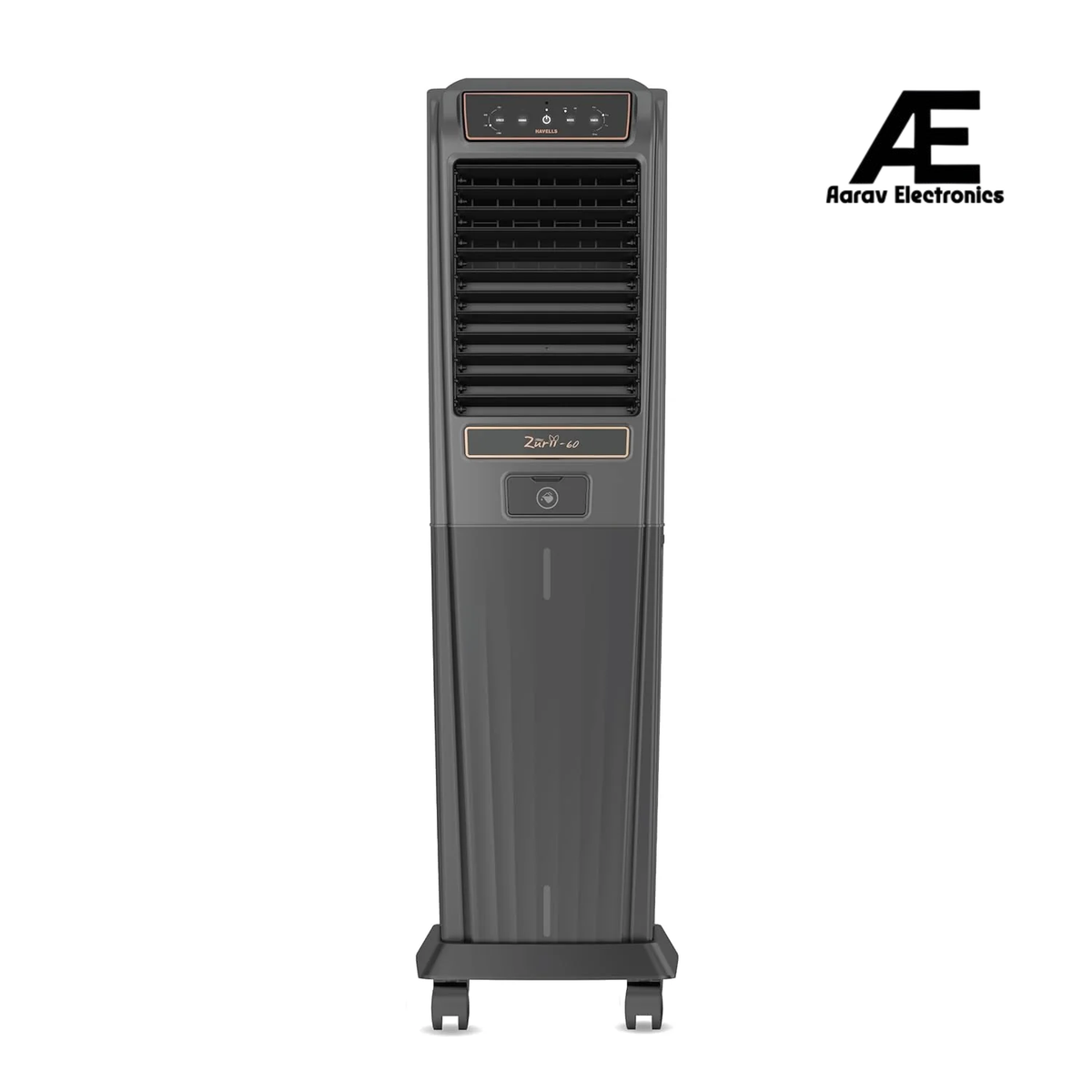 Havells Zurii 60 L Tower Air Cooler for Room|With Remote & Electronic Panel|Fully Collapsible louvers|Low Water Alarm|Dust Filter Net|Timer Function|Bacteria Shield Honeycomb Pads|Dry Run Protection