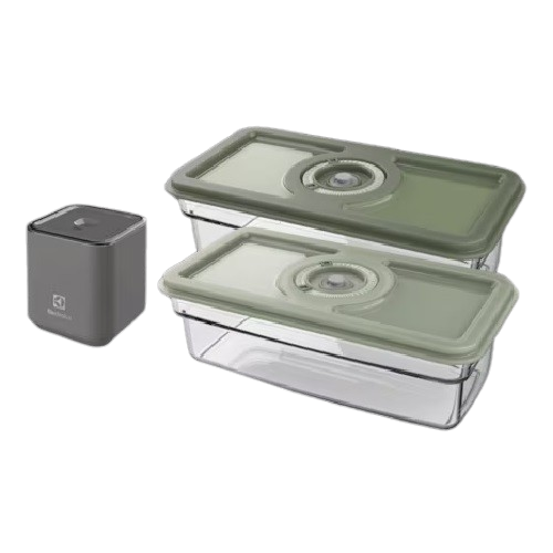 Electrolux Vacuum Pump Starter Kit with Food Containers, Green/Grey, EAVFK1