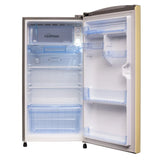 Lloyd 195 L 5 Star Direct Cool Single Door Refrigerator with Inverter Compressor, Rapid Freeze, Bactshield, Viruzsafe Handle &amp; Honeycomb Crisper | Home Inverter Compatible (Pastel Yellow)
