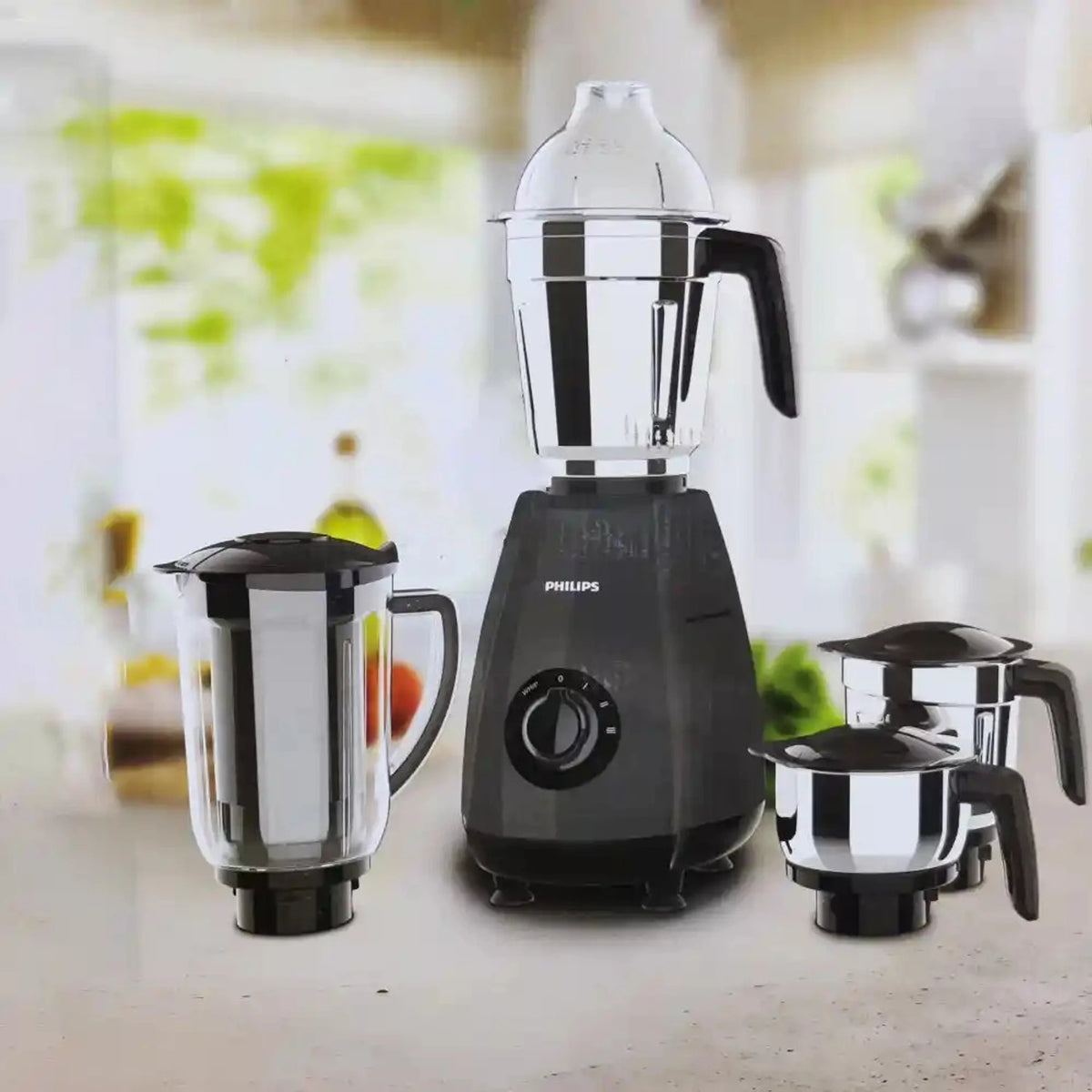 Philips 1000W Juicer Mixer Grinder HL7704 – 4 Jars, Powerful Grinding (Open Box / Without Box)