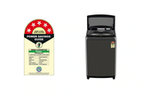 LG 8Kg 5 Star Top Load Washing Machine, AI Direct Drive™, Turbodrum, (THD08NPM,Middle Black)