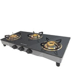 Faber 77 cm 3 Burner Gas Cooktop with Brass Burners, Manual Ignition, 92 mm Jumbo Burner & Stainless Steel Finish – Cooktop Jumbo 3BB SS