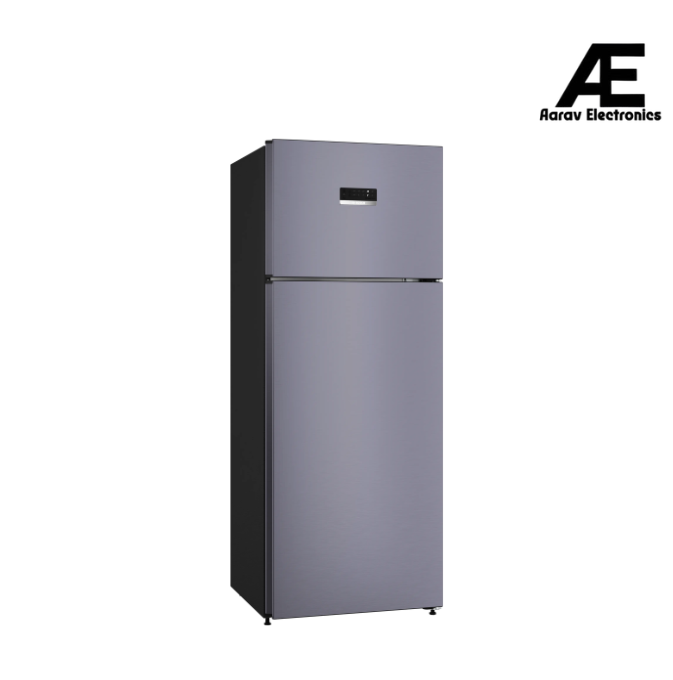 Bosch CTC35U11AI 334L Double Door Refrigerator, Frost Free, VitaFresh Technology, Multi Airflow System, Inverter Compressor, LED Lighting, Toughened Glass Shelves (Dark Finish)