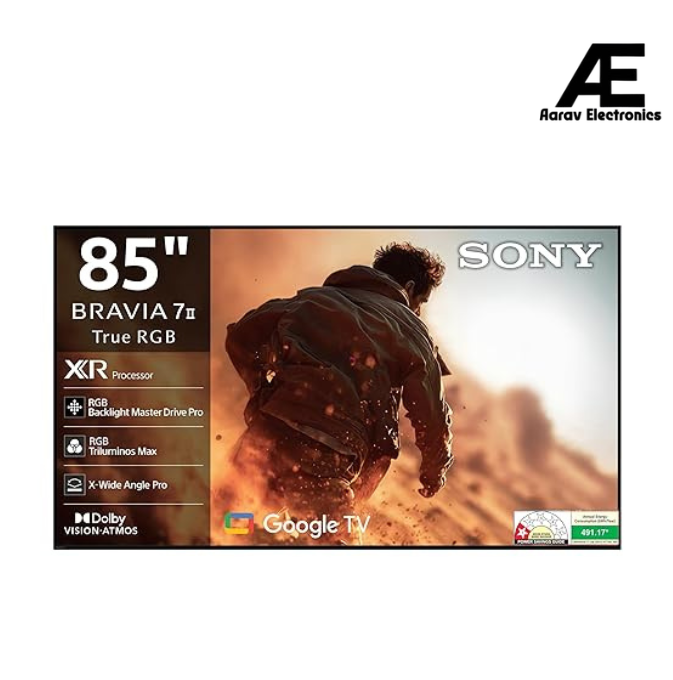 Sony BRAVIA 7 II K-85XR70M2 85 Inch 4K Ultra HD Smart Google TV | True RGB LED, AI XR Processor, 120Hz, Dolby Atmos