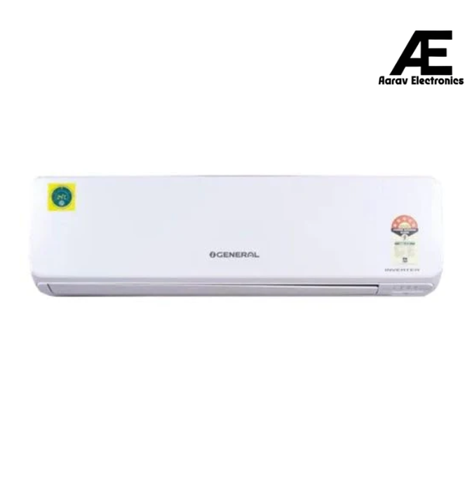 O-General 2 Ton 5 Star Inverter Split AC | Copper Condenser | PM 2.5 Filter | Ambient Cooling | R32 Refrigerant (ASGG24CGAA-B, White, 2025 Model)
