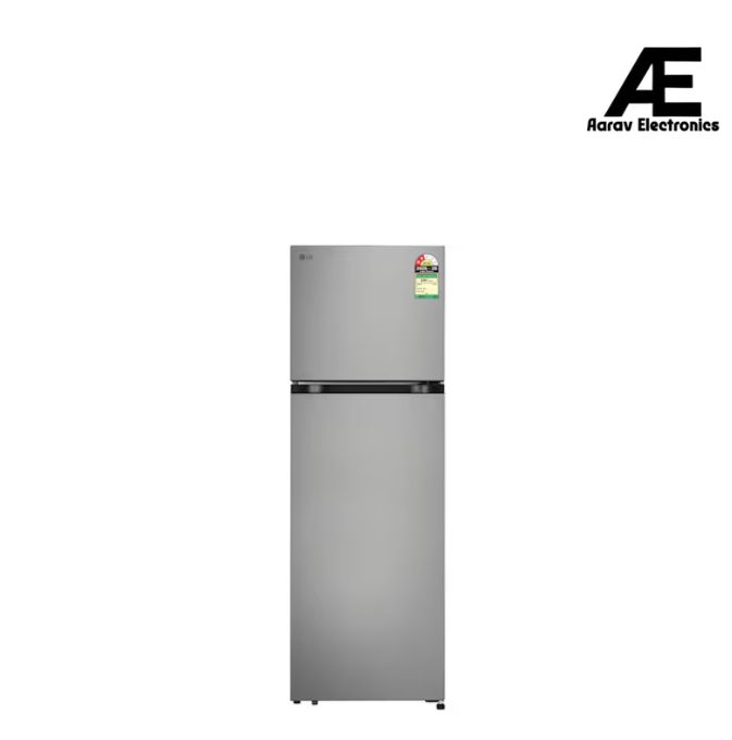 LG GLT2826XWPZ 276L 2 Star Frost Free Double Door Refrigerator | Convertible | Smart Inverter Compressor | Multi Air Flow | Shiny Steel
